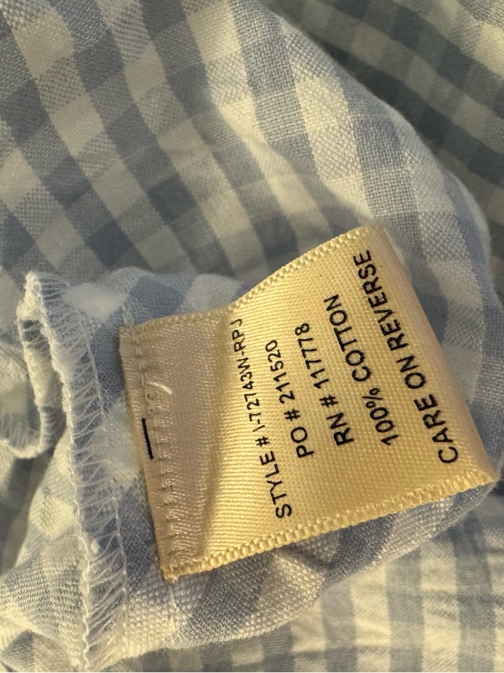 NWOT lovestitch Nordstrom Blue Seaside Gingham Cross-Back Midi Dress Medium - Picture 9 of 10